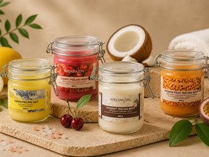 Exfoliación profesional con sales marinas y aceites naturales